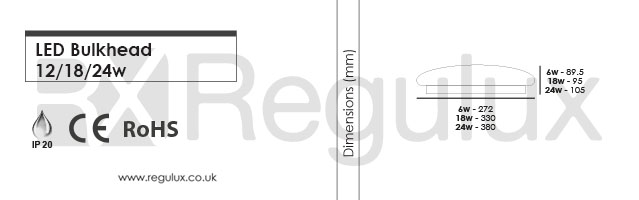 BHL. LED Bulkhead. Dimensions