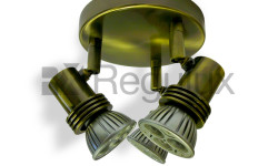 SMS3GZ10 Surface Mount 3x Spot 50W Max GU10 (IP20 or IP44) Antique Brass SMS3GZ10 Surface Mount 3x Spot 50W Max GU10 (IP20 or IP44) Antique Brass