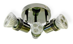 SMS3GZ10 Surface Mount 3x Spot 50W Max GU10 (IP20 or IP44) SMS3GZ10 Surface Mount 3x Spot 50W Max GU10 (IP20 or IP44)