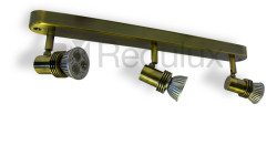  WBS3GZ10 Linear Bar Surface Mount 3x Spot 50W Max GU10