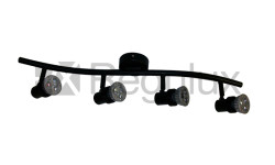  BOW4 Wavy Bar Wall Bar Surface Mount 4xSpot 50W Max GU10