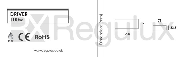 driver100w-dimensions