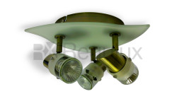  Stingray3 – Diecast Triple Spotlight with Glass Shade