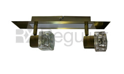  The TarkaSpot2 – Ice Cube Glass Shade Wallbar x2