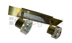  The TarkaSpot2 – Ice Cube Glass Shade Wallbar x2